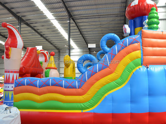 14 ans de plus Unisexe Dernière partie de cirque gonflable en PVC Château avec glisser-déposer