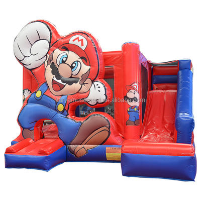 Personnaliser le château gonflable rouge accepté terrain de jeux pour les enfants saut de saut