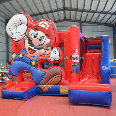Personnaliser le château gonflable rouge accepté terrain de jeux pour les enfants saut de saut