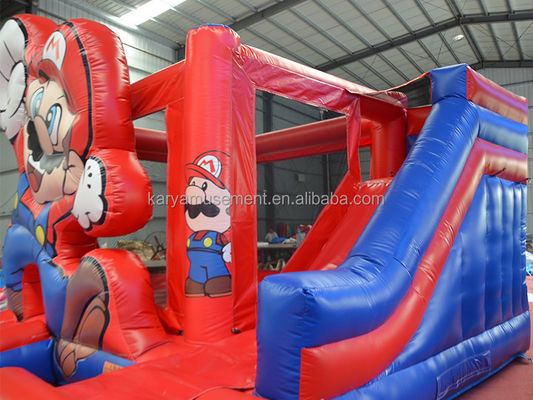 Personnaliser le château gonflable rouge accepté terrain de jeux pour les enfants saut de saut