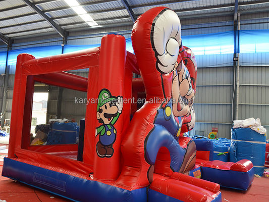 Personnaliser le château gonflable rouge accepté terrain de jeux pour les enfants saut de saut