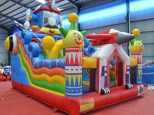 Trampoline personnalisée petite taille gonflable mécanique Ares Fun City Bouncer Combo Slide