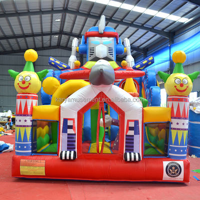 Trampoline personnalisée petite taille gonflable mécanique Ares Fun City Bouncer Combo Slide