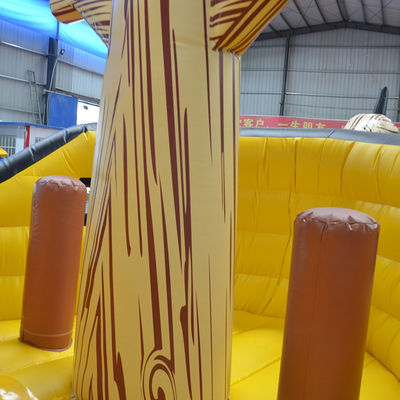Couleur personnalisée Commercial gonflable mouillé et sec trampoline sautant château pour la location de fête