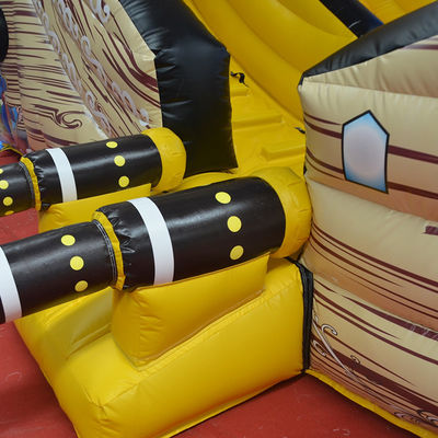 Couleur personnalisée Commercial gonflable mouillé et sec trampoline sautant château pour la location de fête