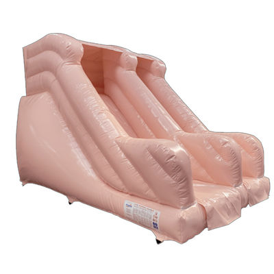 Slide gonflable en PVC à couleur chocolatée, sec ou humide, pour la location de fêtes