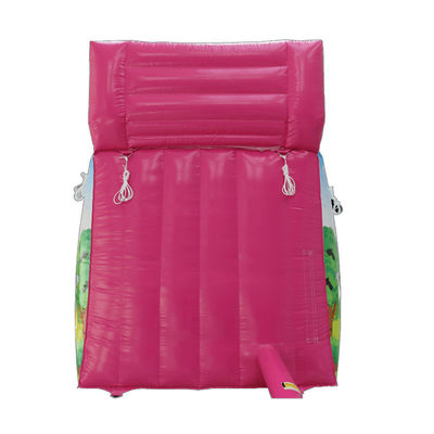 Location commerciale de petites glissières gonflables en PVC rose avec certification CE/EN71/EN14960