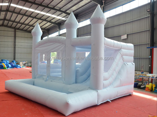 Couleur personnalisée Fête de mariage portable Bounce House Combo Slide et Pit de balle pour les enfants