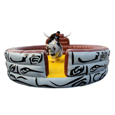 Matériau PVC personnalisé gonflable Rodeo mécanique Jeu de chevauchement de taureaux pour la compétition