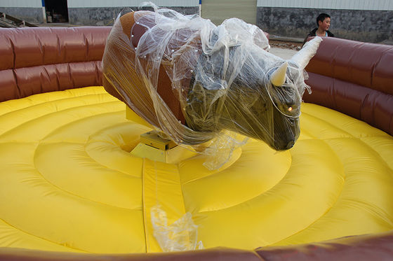 Matériau PVC personnalisé gonflable Rodeo mécanique Jeu de chevauchement de taureaux pour la compétition