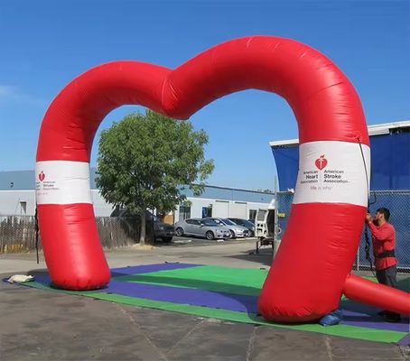 Événements d'entreprise personnalisés en plein air Arc gonflable avec publicité sur le thème du dauphin