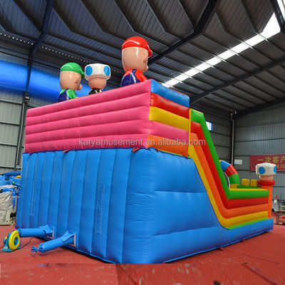 Groupe d'âge 14 ans et plus Portable PVC gonflable Mario Fun City Jeu de terrain de jeu pour enfants