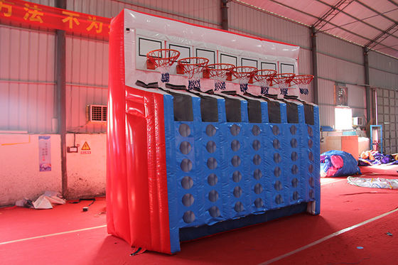 Jeu de basket-ball gonflable en PVC de qualité commerciale avec souffleur