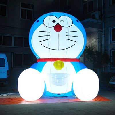 Doraemon gonflable coloré sur mesure avec souffleur d'air et accessoires
