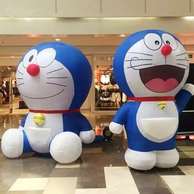 Doraemon gonflable coloré sur mesure avec souffleur d'air et accessoires