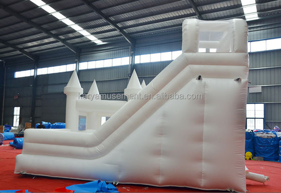 Logo personnalisé Acceptable Château de saut intérieur pour enfants Château gonflable en PVC blanc