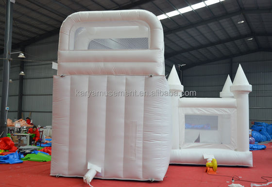 Logo personnalisé Acceptable Château de saut intérieur pour enfants Château gonflable en PVC blanc