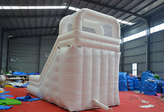 Logo personnalisé Acceptable Château de saut intérieur pour enfants Château gonflable en PVC blanc