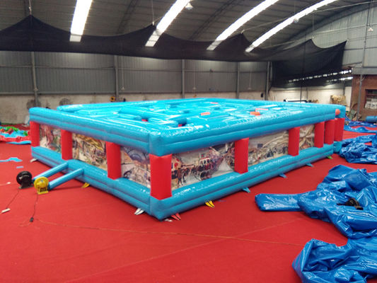 Unisexe terrain de jeux en plein air Labyrinthe gonflable pour l'activité sportive de renforcement d'équipe
