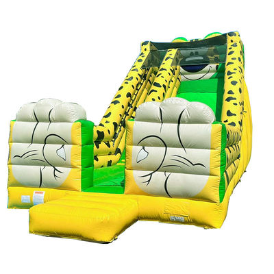 Impression numérique Léopard jaune Impression gonflable rebondisseur pour enfants et adultes