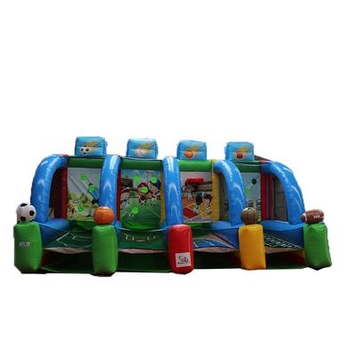 Caractéristiques PORTABLE Enfants 4 en 1 Carnaval Jeu de sport gonflable Jeu de tir de basket-ball gonflable