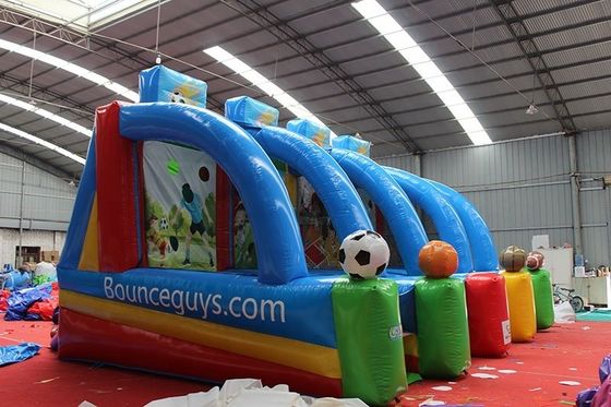 Caractéristiques PORTABLE Enfants 4 en 1 Carnaval Jeu de sport gonflable Jeu de tir de basket-ball gonflable