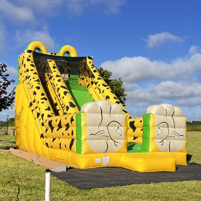 Impression numérique Léopard jaune Impression gonflable rebondisseur pour enfants et adultes