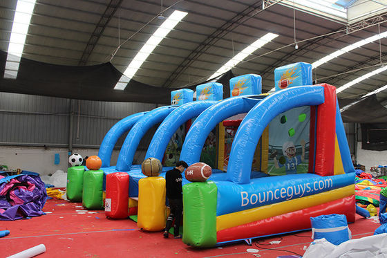 Caractéristiques PORTABLE Enfants 4 en 1 Carnaval Jeu de sport gonflable Jeu de tir de basket-ball gonflable