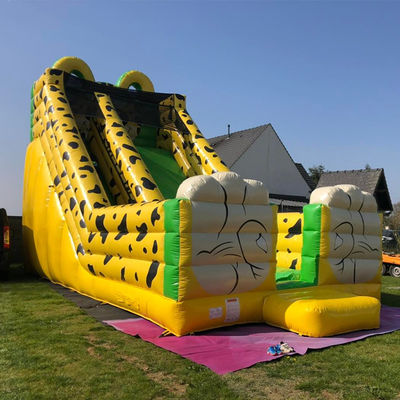 Impression numérique Léopard jaune Impression gonflable rebondisseur pour enfants et adultes