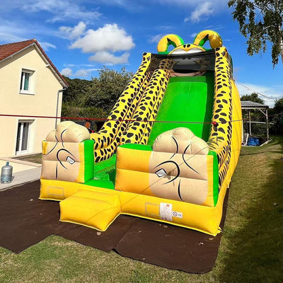 Impression numérique Léopard jaune Impression gonflable rebondisseur pour enfants et adultes