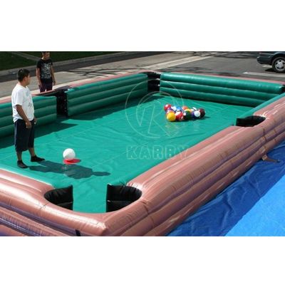 Table de billard gonflable en bâton en PVC pour les jeux interactifs