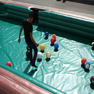 Table de billard gonflable en bâton en PVC pour les jeux interactifs