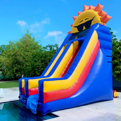 Piscine amovible Location de pièces détachées Commercial PVC Thème solaire toboggan à eau gonflable