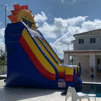 Piscine amovible Location de pièces détachées Commercial PVC Thème solaire toboggan à eau gonflable