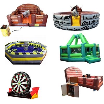 Jeu interactif gonflable à couleur personnalisée Meltdown Jumper mécanique pour adultes