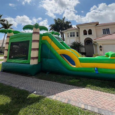 Un trampoline de château unisexe avec piscine de plongée