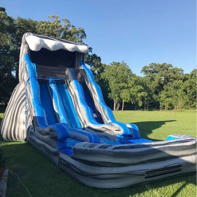 Entretien en extérieur à l' intérieur double glisser-déposer glisser-déposer gonflable pour parc aquatique