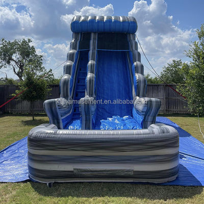 Entretien en extérieur à l' intérieur double glisser-déposer glisser-déposer gonflable pour parc aquatique