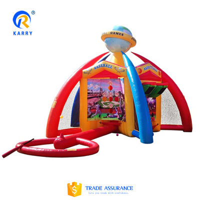 Unisexe Portable Carnaval gonflable Jeu 5 en 1 Football/Basketball Sports interactifs