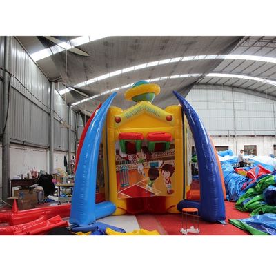 Unisexe Portable Carnaval gonflable Jeu 5 en 1 Football/Basketball Sports interactifs