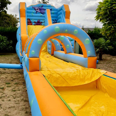 Découvrez l'excitation avec le parc aquatique gonflable et le toboggan sous-marin