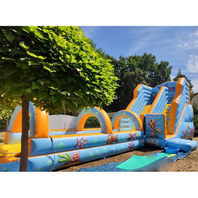 Découvrez l'excitation avec le parc aquatique gonflable et le toboggan sous-marin