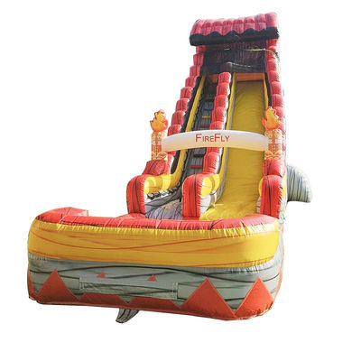 CE/EN71/EN14960 Certifiée maison à rebond d'eau, toboggan avec piscine et terrain de jeux dans la cour