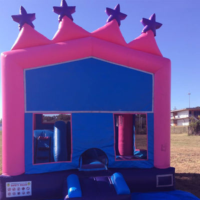 Grand portable de 0,55 mm PVC Vinyl Tarpaulin à l'extérieur ou à l'intérieur Combo gonflable Jumping Castle