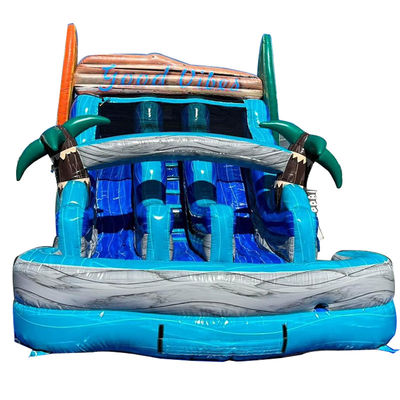 Tableau de surf en PVC commercial à doubles glissades Glissière à eau pour les fêtes Location Expédition express