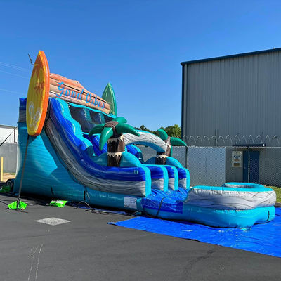 Tableau de surf en PVC commercial à doubles glissades Glissière à eau pour les fêtes Location Expédition express