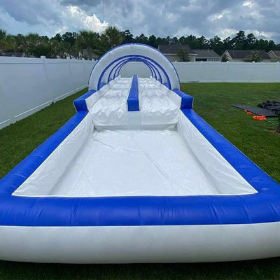 Glissière à eau de couleur personnalisée gonflable avec grande piscine d'eau 12x3x3m ou taille personnalisée