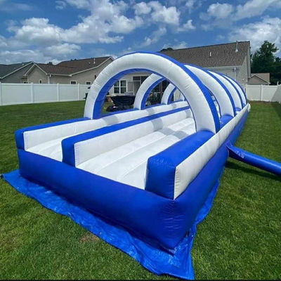Glissière à eau de couleur personnalisée gonflable avec grande piscine d'eau 12x3x3m ou taille personnalisée