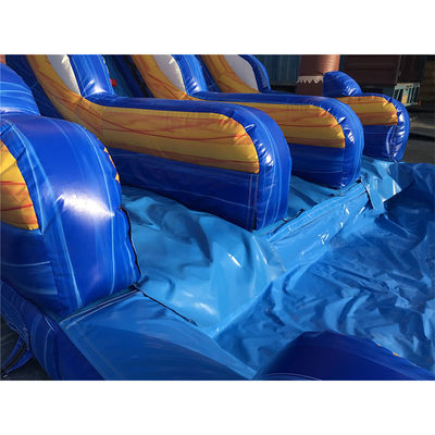 Taille personnalisée Glissière d'eau en PVC commercial gonflable avec piscine et échelle amovible