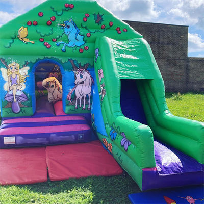 0.55mm PVC Vinyl Tarpaulin Bouncer House avec diapositive Entretenement intérieur et extérieur